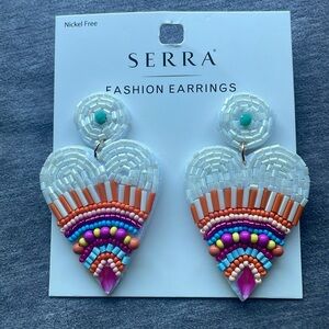 Fashion earrings. Beaded, nickel free posts
